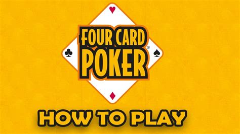youtube 4 card poker.